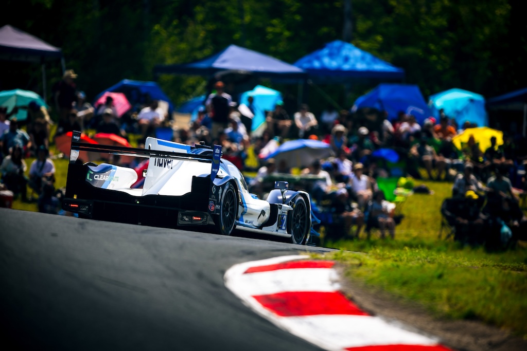 Mikkel Jensen sendt ud af podiekampen i Canada.
(Foto: United Autosports)